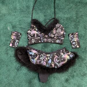 Reflective mushroom rave set